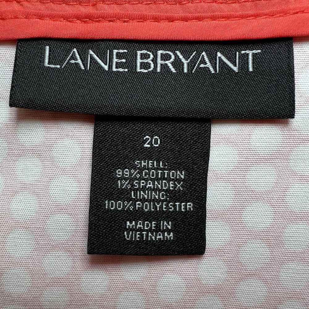 Lane Bryant The Modernist Collection Circle Swing Skirt Size 20 Orange Polka dot - Picture 5 of 6